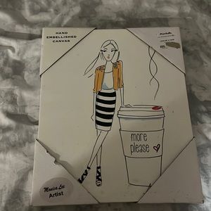 Hand embellished canvas